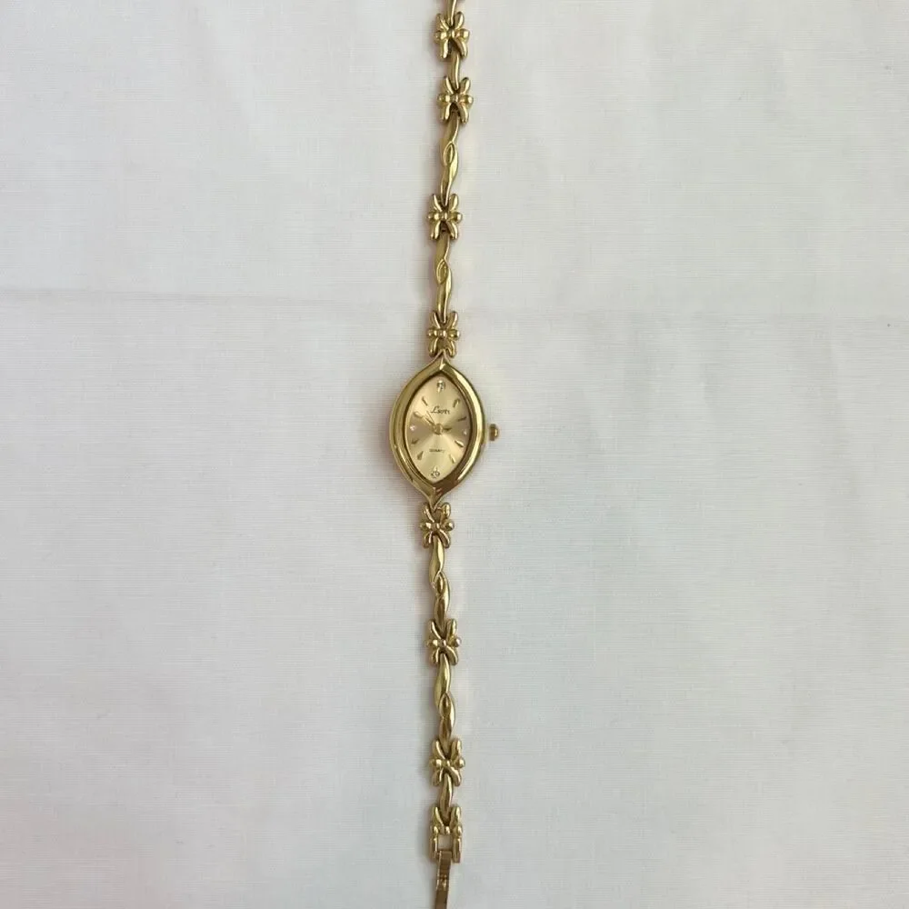 Vintage Inspired Luxury Gold Tone Watch